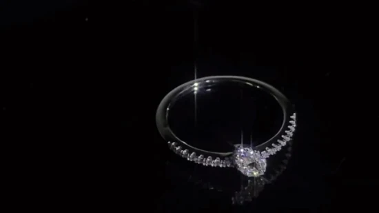 우아한 사용자 정의 패션 쥬얼리 여성 액세서리 925 실버 주얼리 보석 Moissanite 다이아몬드 지르콘 스톤 약혼 결혼 반지 공장 도매